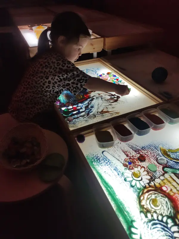 Рисуем песком