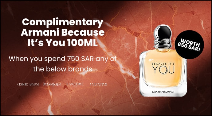 Complimentary full-sized perfume