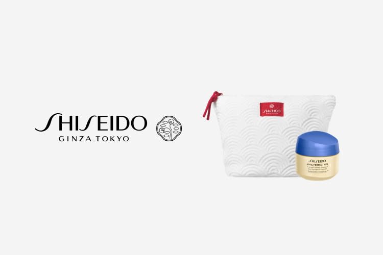 Free Shiseido cream and pouch