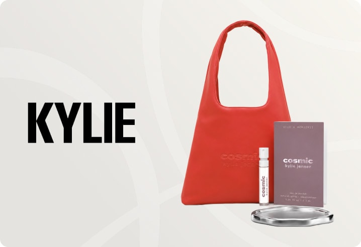 Free Kylie Red Bag, Silver Tray & Mini