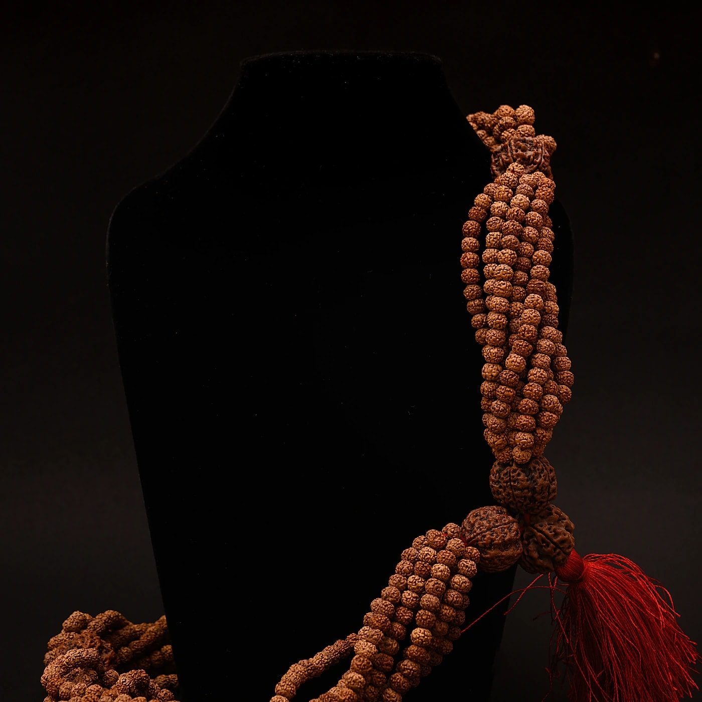 1008 Beads Nepali Rudraksha Maha Kanthi Mala - Bottom Right View