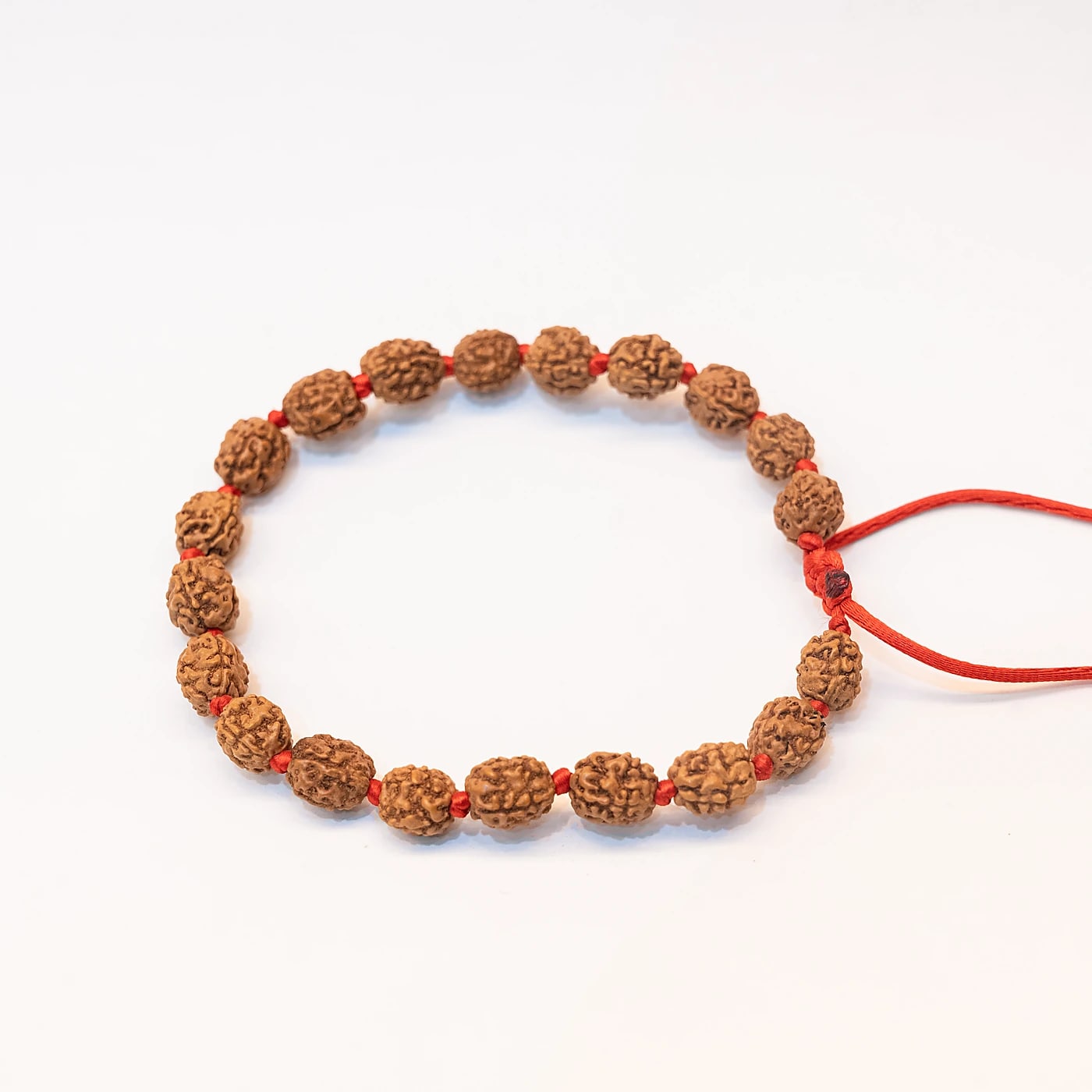 4mm Chhoti Micro Nepali Rudraksha Meditation Bracelet - Angle 1