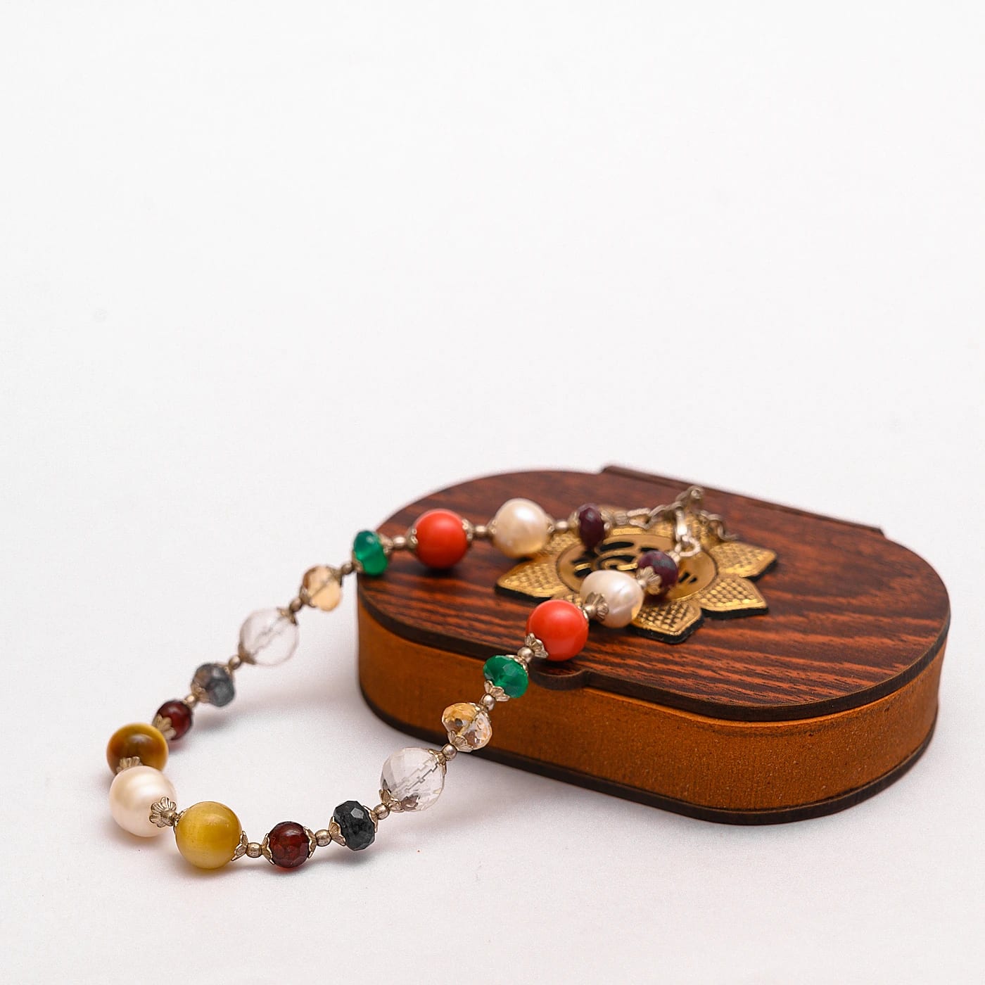 Astrological 9 Planets (Navratan) Energy Bracelet - Angle 4