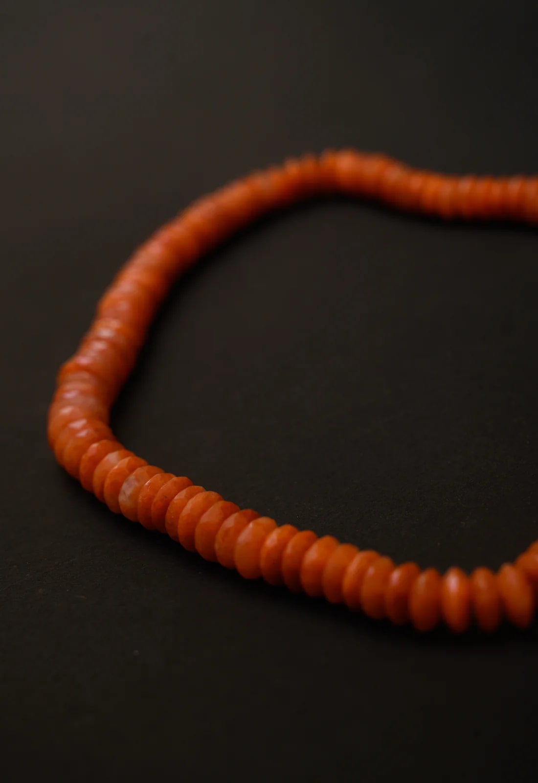 Warm Sunset Carnelian Vitality Necklace — angle view