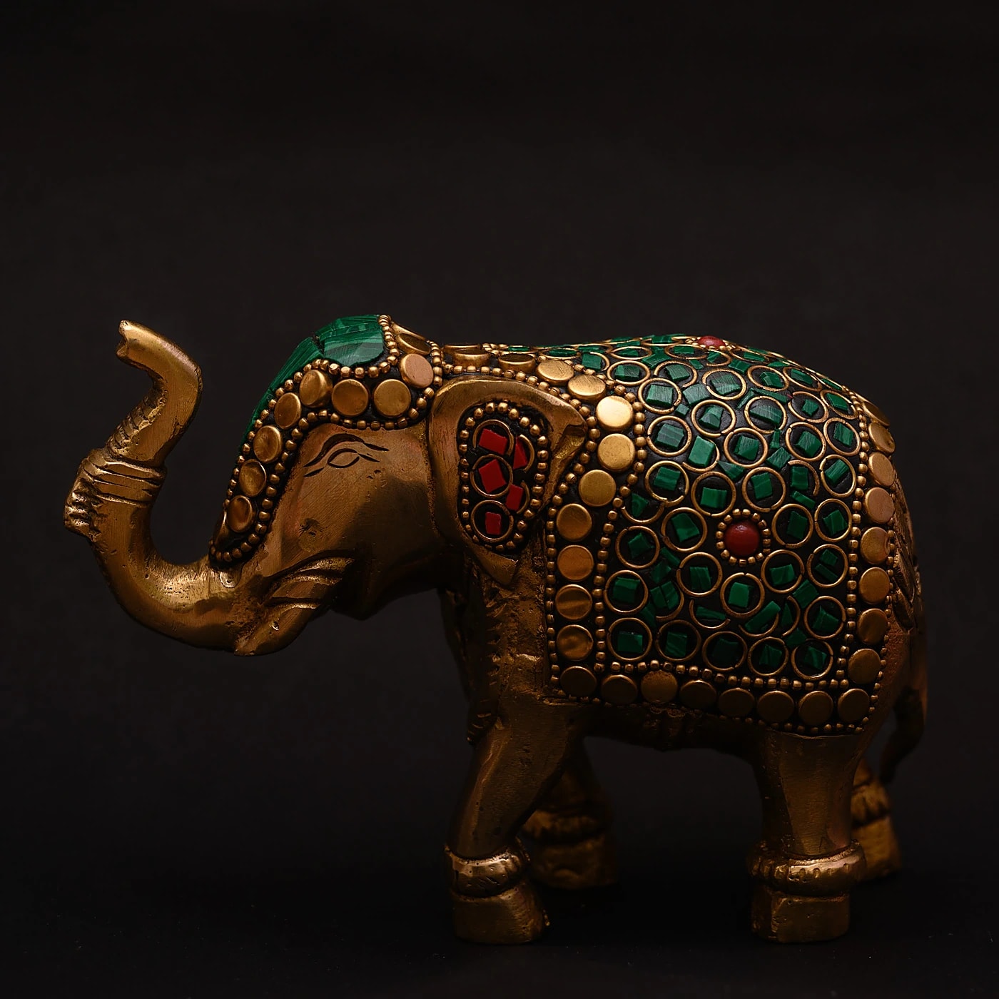 royal-inlaid-gemstone-elephant-idol