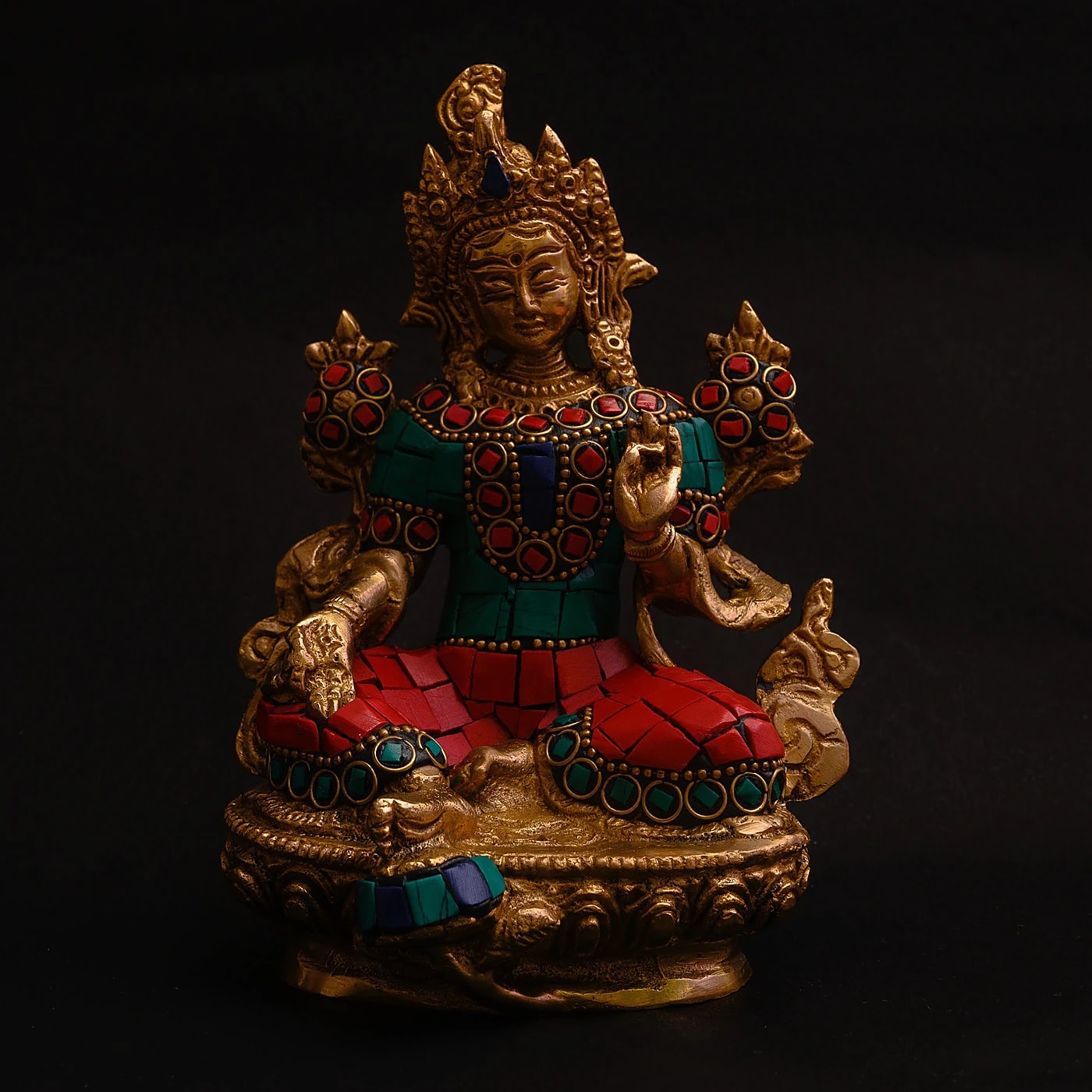 sacred-gemstone-inlaid-goddess-lakshmi-idol