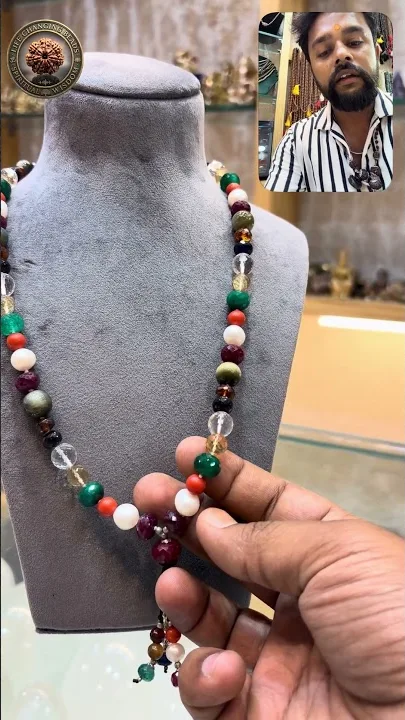 Astrological Navagraha Nine Gemstone Mala