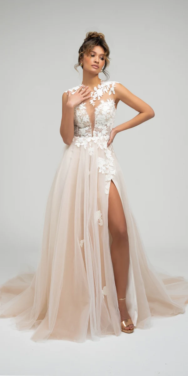 Robe de mariée bohème chic Monica Mariage Toulouse