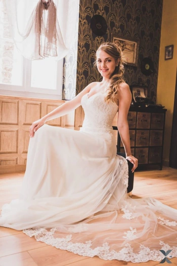 Robe de mariée bohème-chic Violette (T36-38)