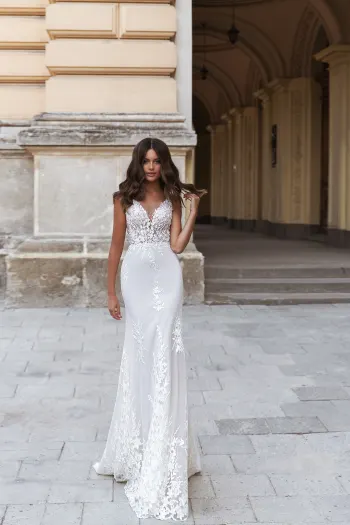 Robe de mariée pas cher modèle Medeya (Taille 38)