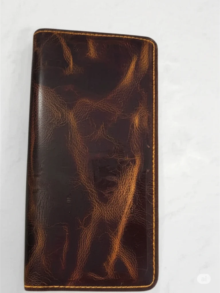 Leather Long Wallet