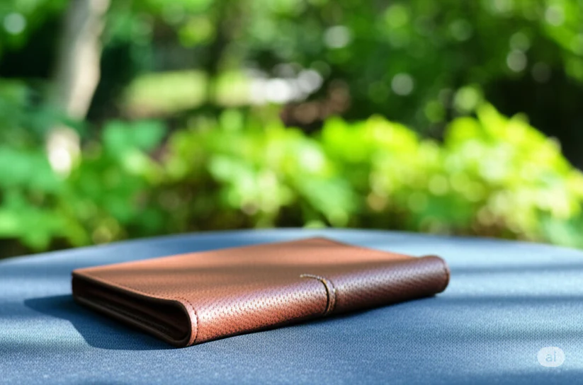 Zipper Leather Wallet