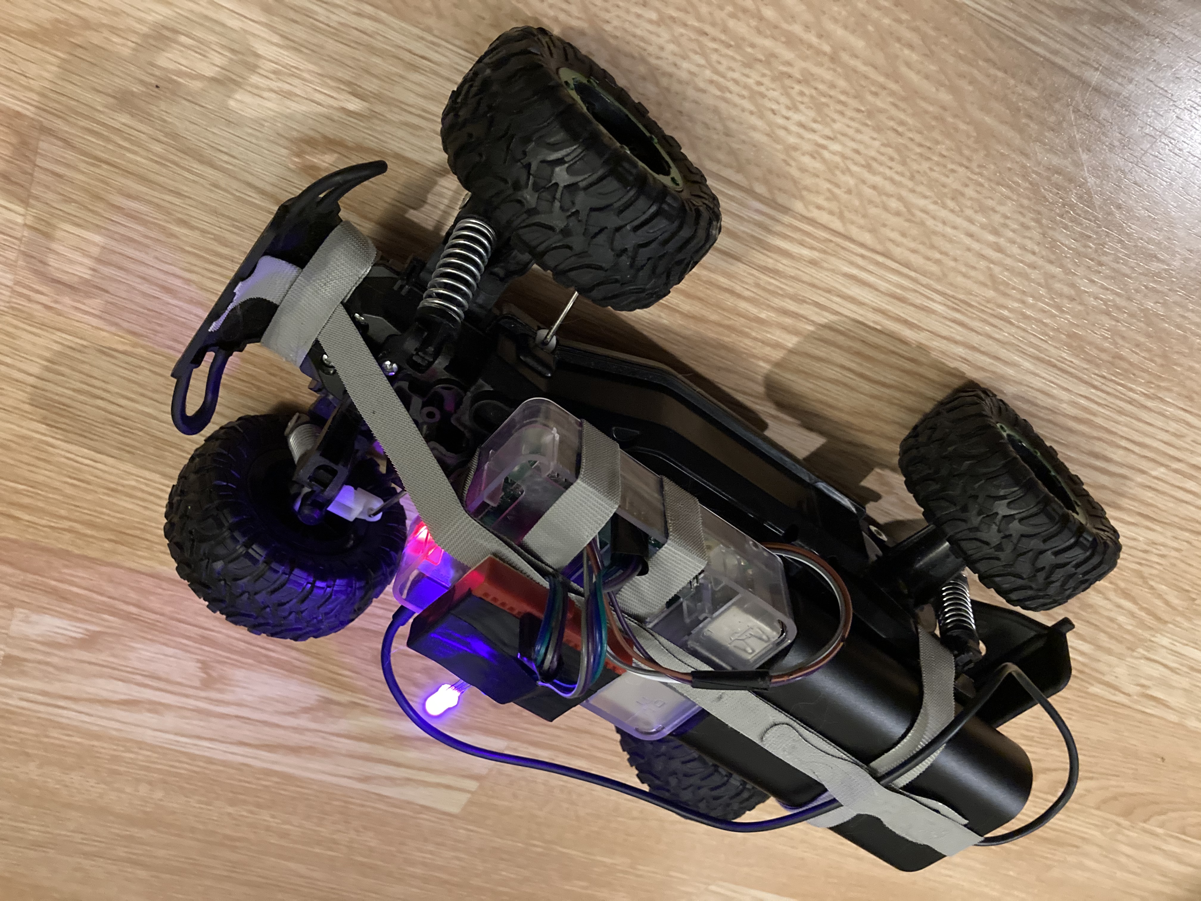 Raspberry Pi and gamepad controlled RC car.