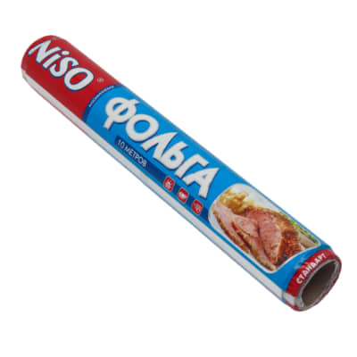 Niso alyuminiy folga pishirish va saqlash uchun, 10 metr, kengligi 30 sm