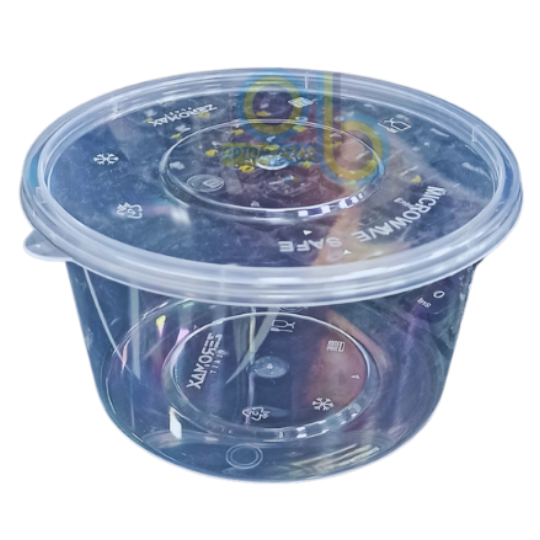 Zeromax 450 ml plastik oziq-ovqat konteyneri, mikroto'lqinli pechga mos, 300 dona — Kosalar (Chuqur likopchalar)