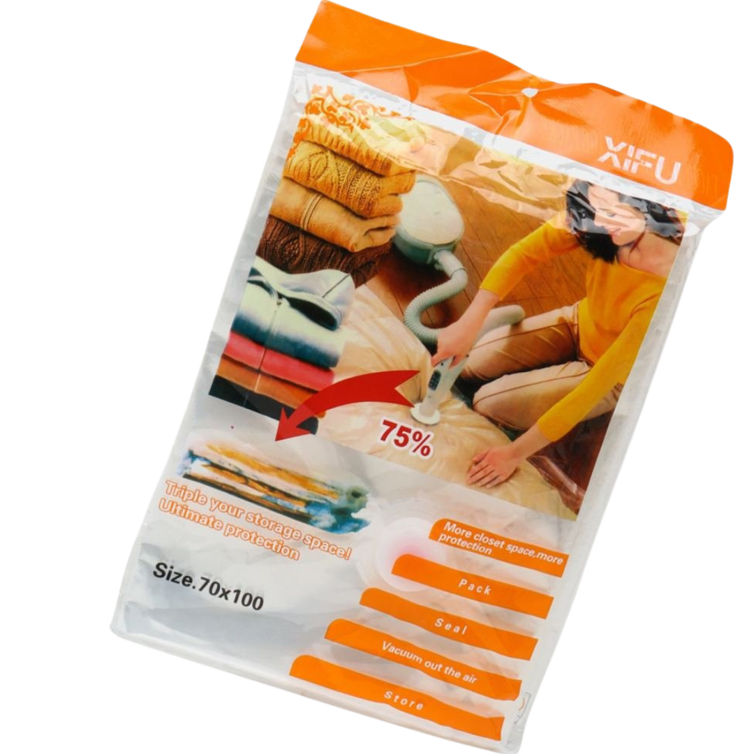 Shkafingizda 75% ko'proq joy: 70x100 sm o'lchamdagi vakuumli paket — Paketlar