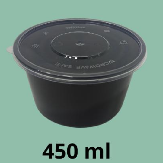 Yetkazib berish xizmati uchun Zeromax 450 ml idishlar to'plami (300 dona) — Konteynerlar