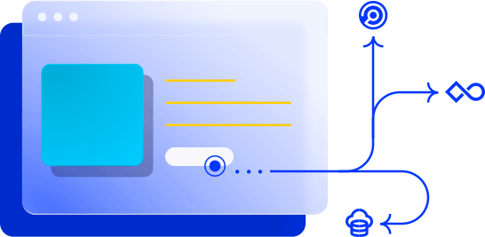 refresh icon over web content