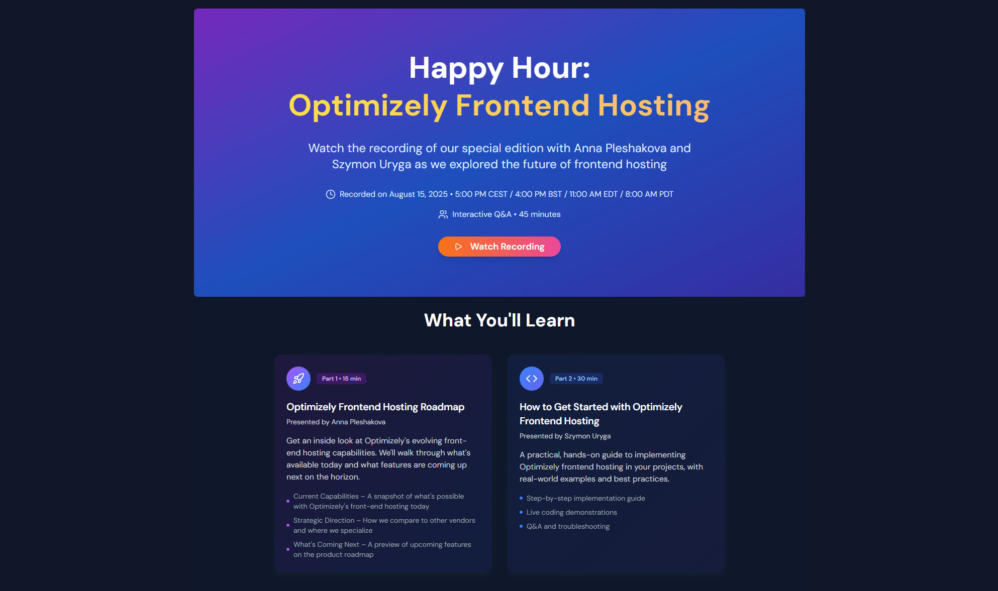 Frontend Hosting Deep Dive - Your One-Stop-Shop for CMS & Frontend