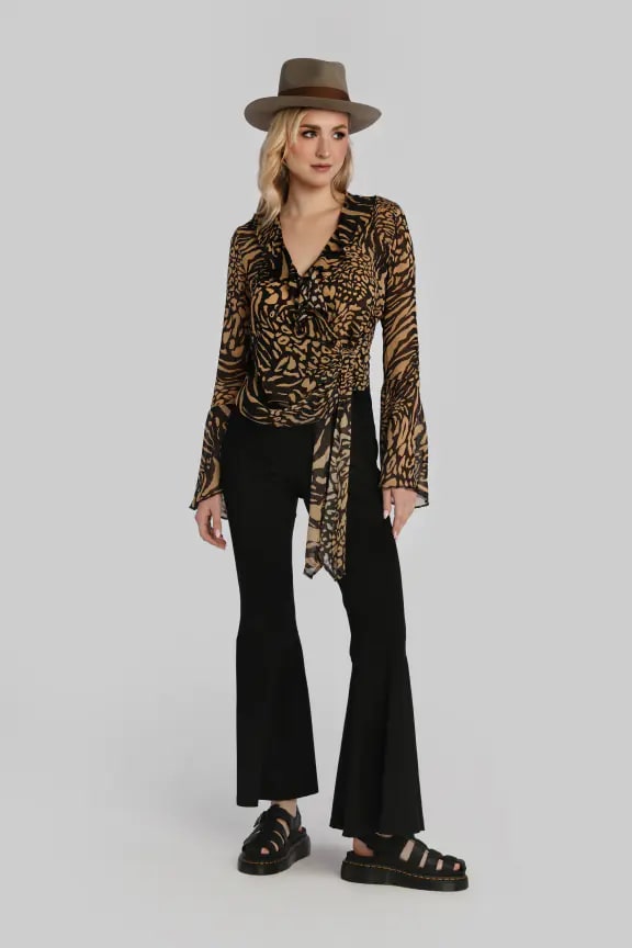 Freya shirt - leopard print