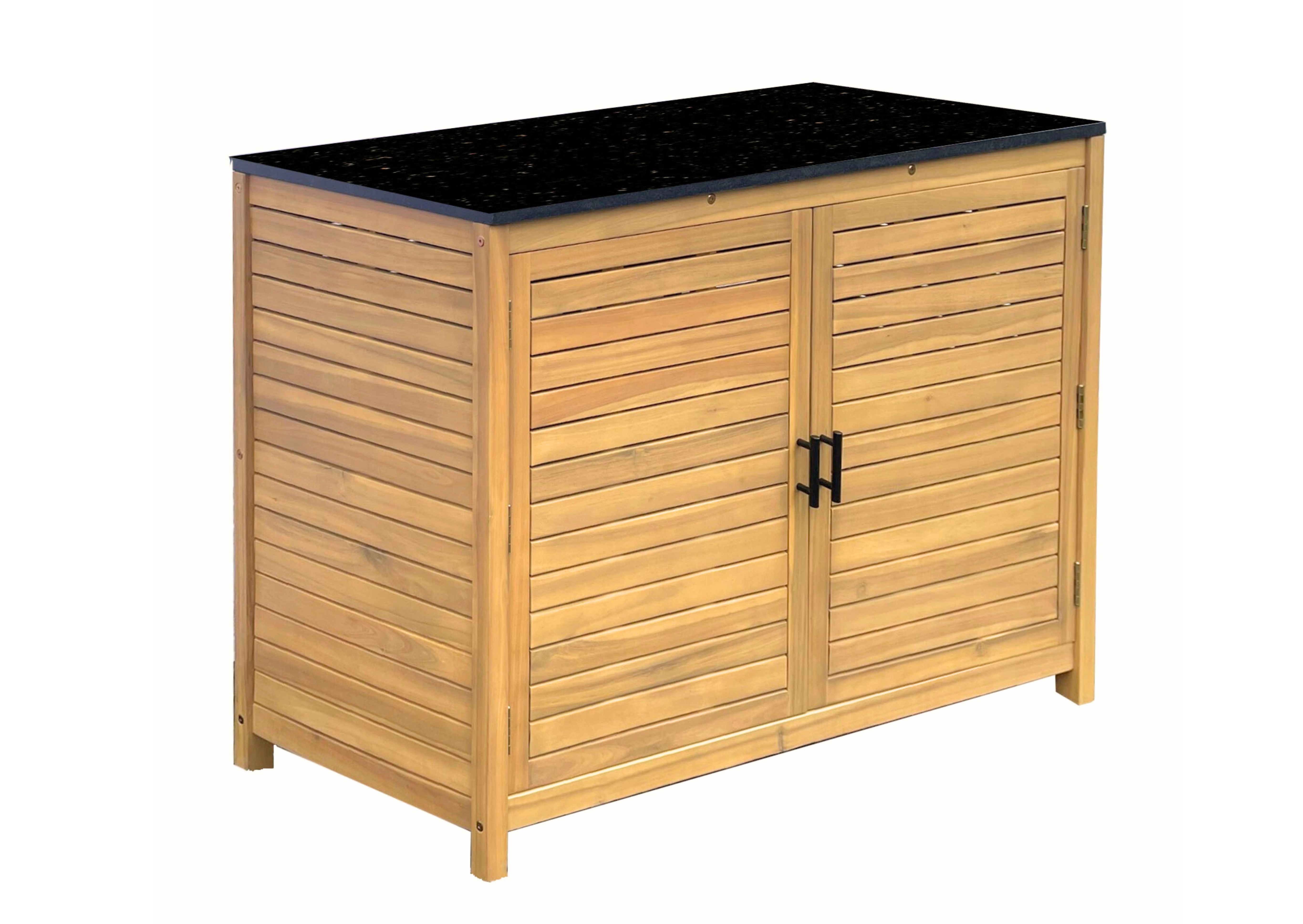 Kitchen Cabinet Double Door 100cm with Granite Top