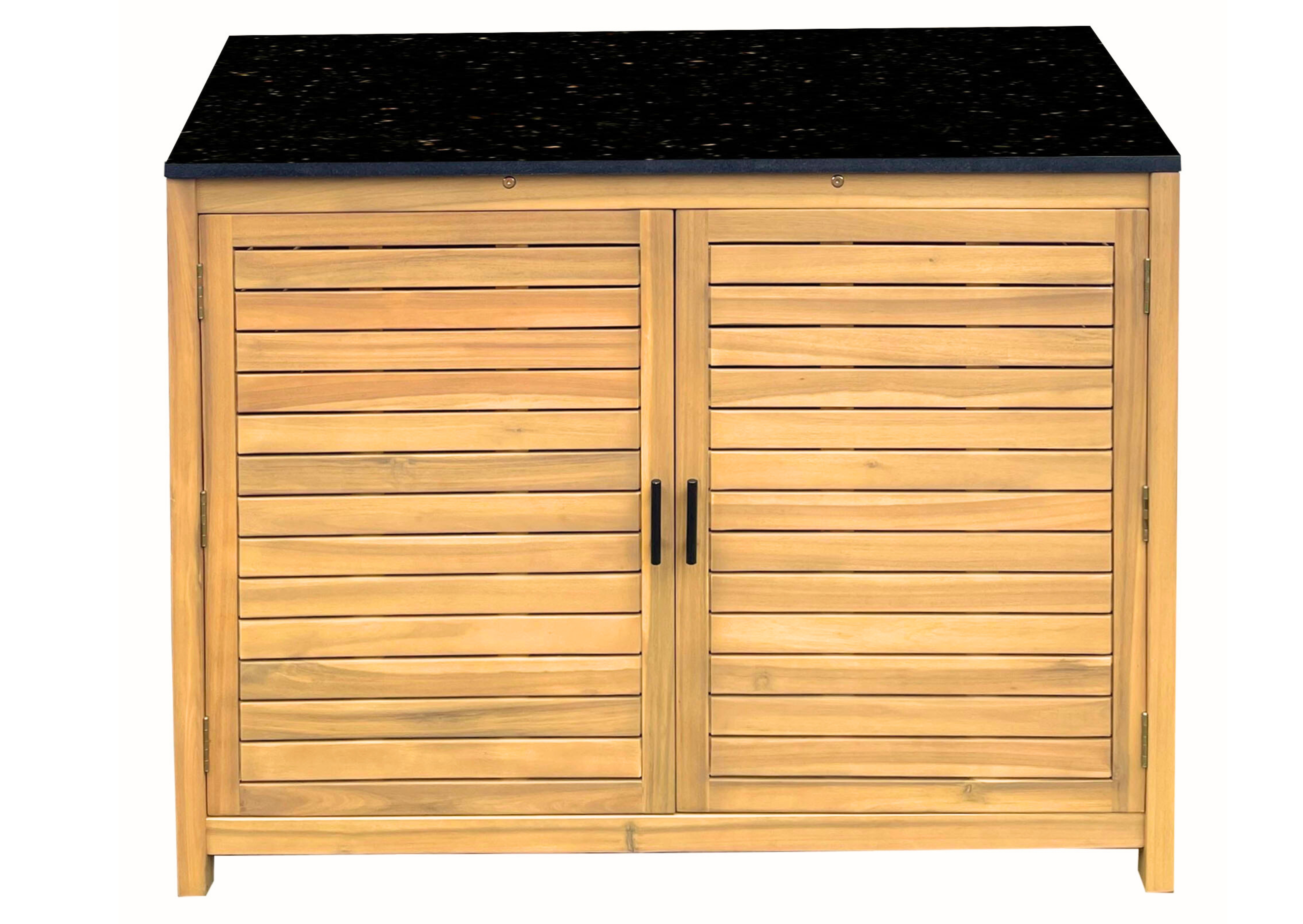 Kitchen Cabinet Double Door 100cm with Granite Top - Image 3