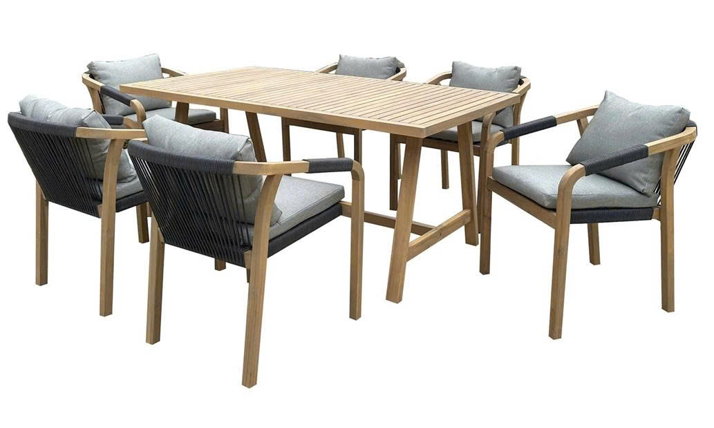 7 PCS PAPUA DINING SET - Image 2