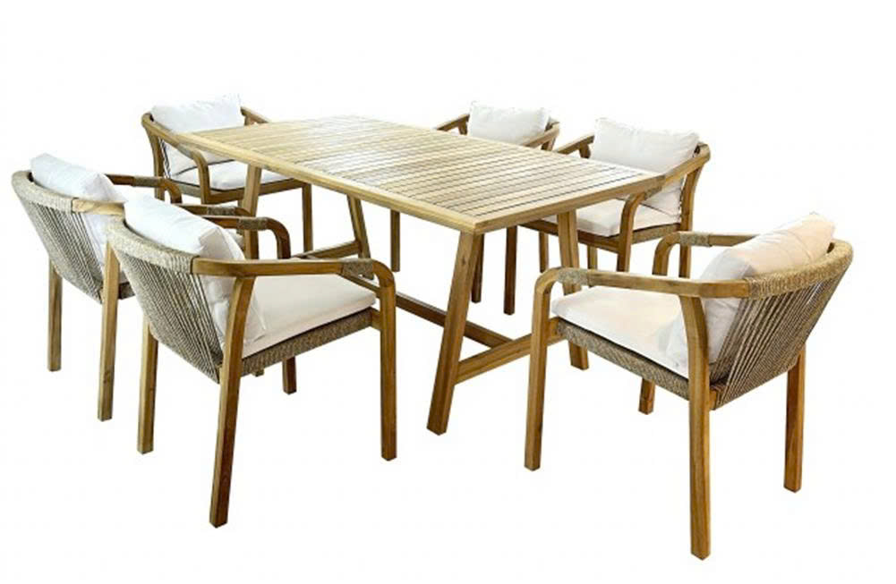 7 PCS PAPUA DINING SET - Image 3