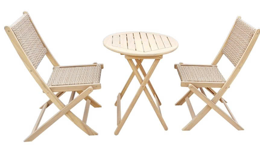 BISTRO SET WITH WICKER