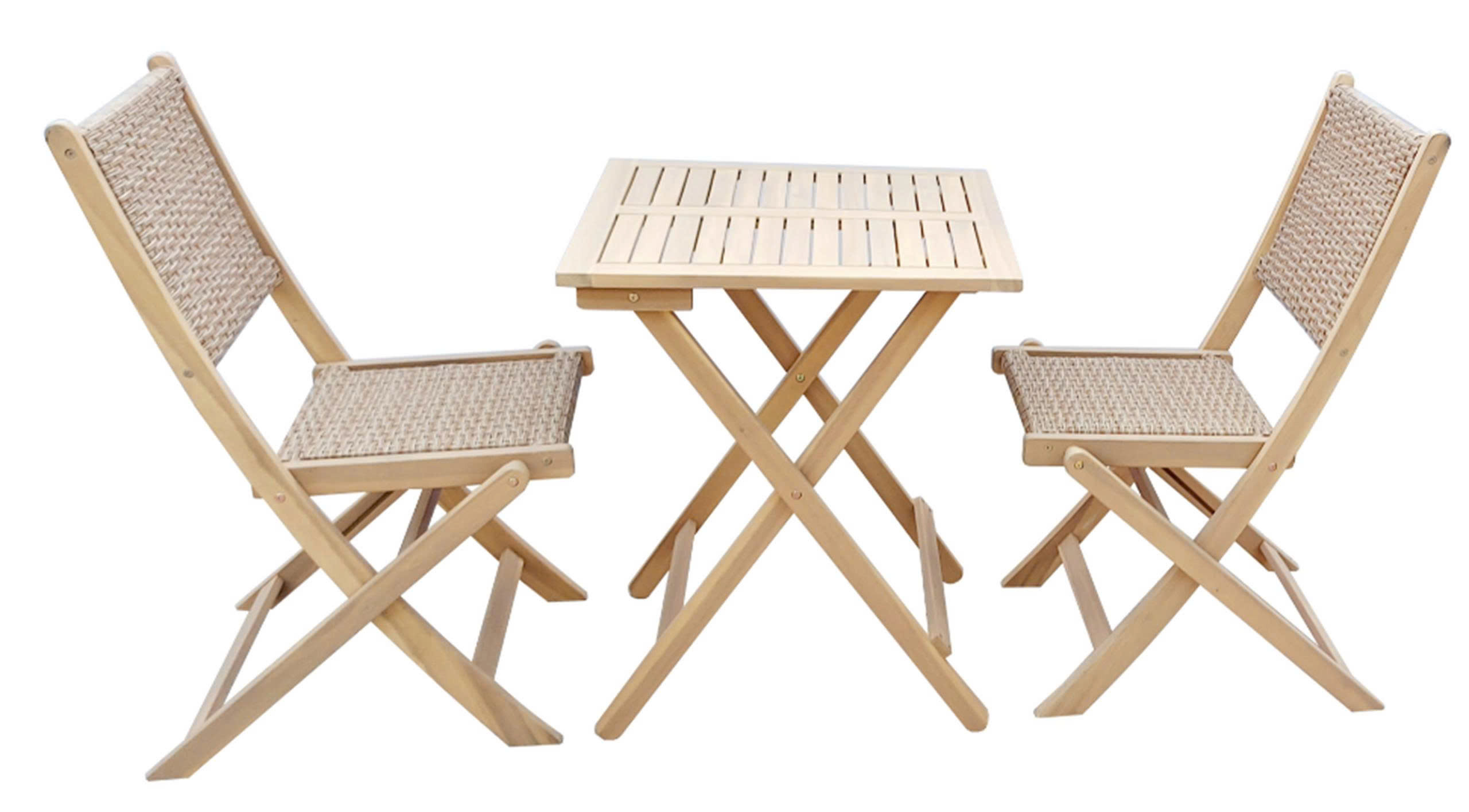 BISTRO SET WITH WICKER - Image 3