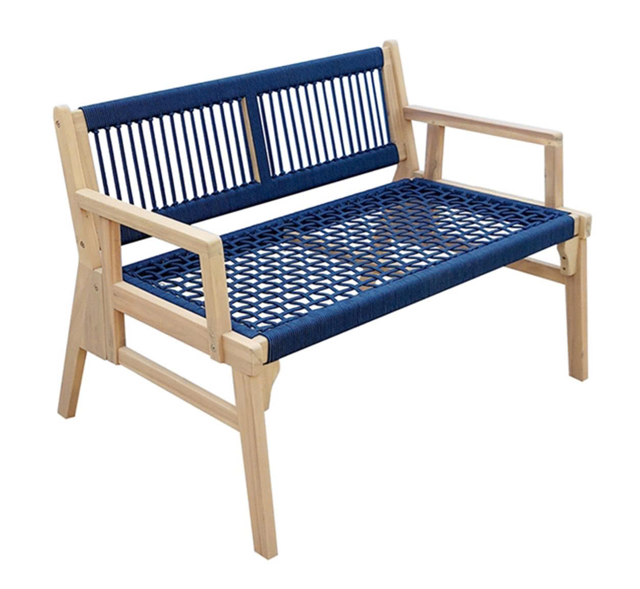 FOLDING BENCH NAVY ROPE 