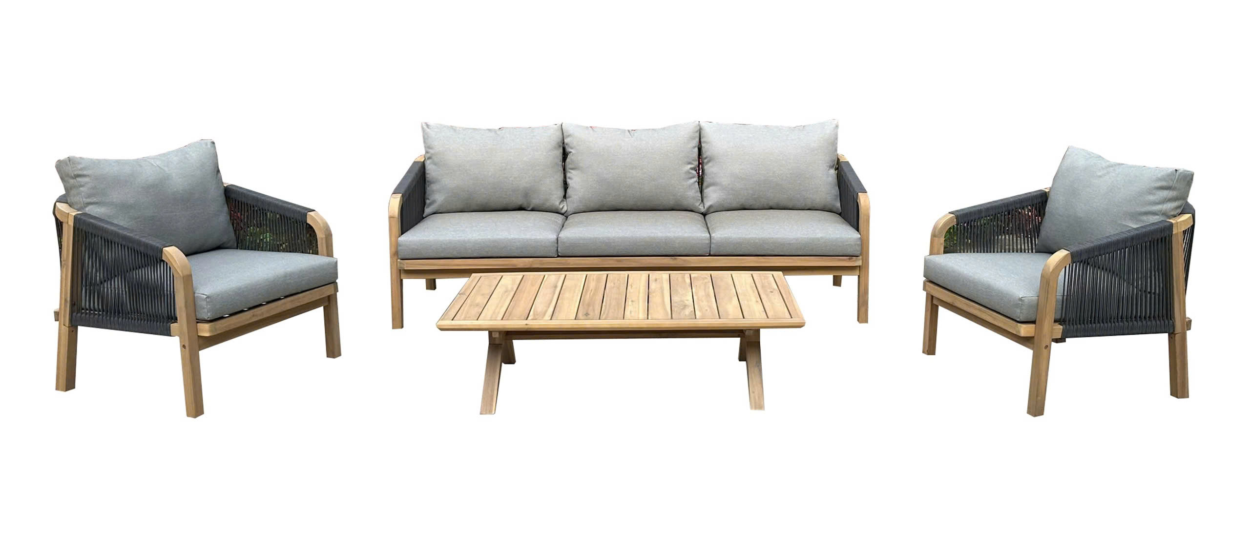 4 PCS PAPUA PATIO SET 