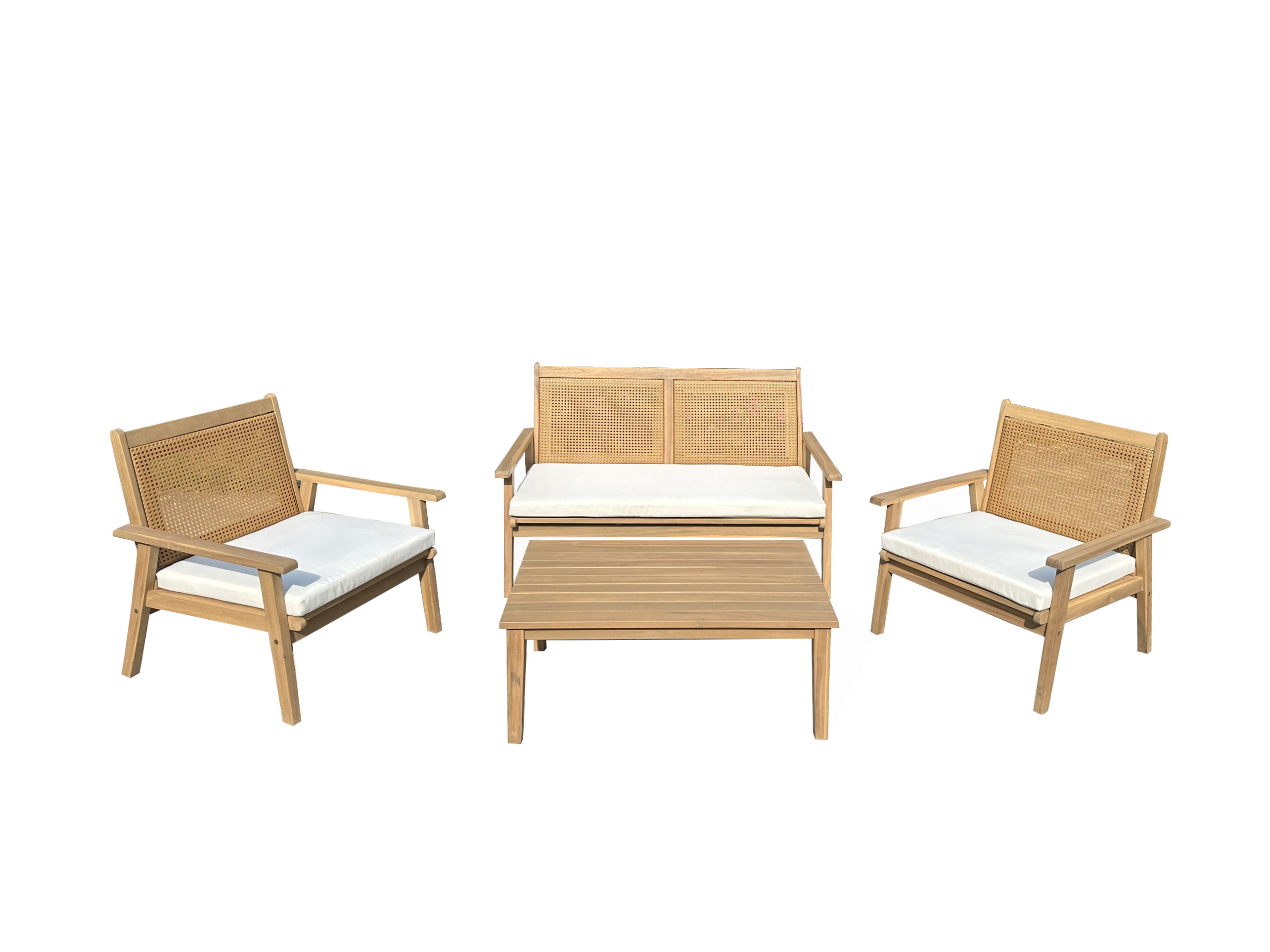 4 PCS PATIO RATTAN SET  - Image 2