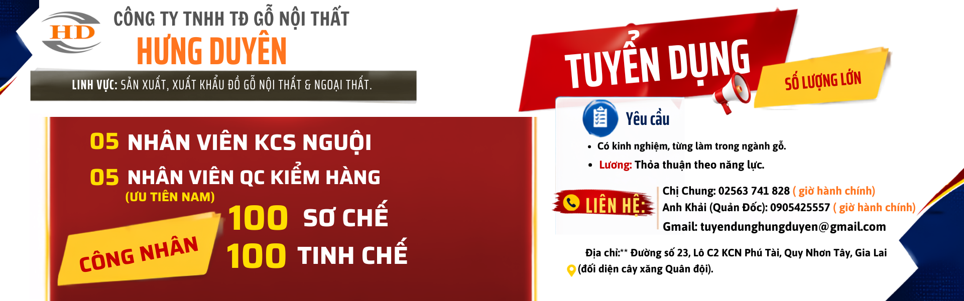 Banner chính - Nội thất gỗ cao cấp