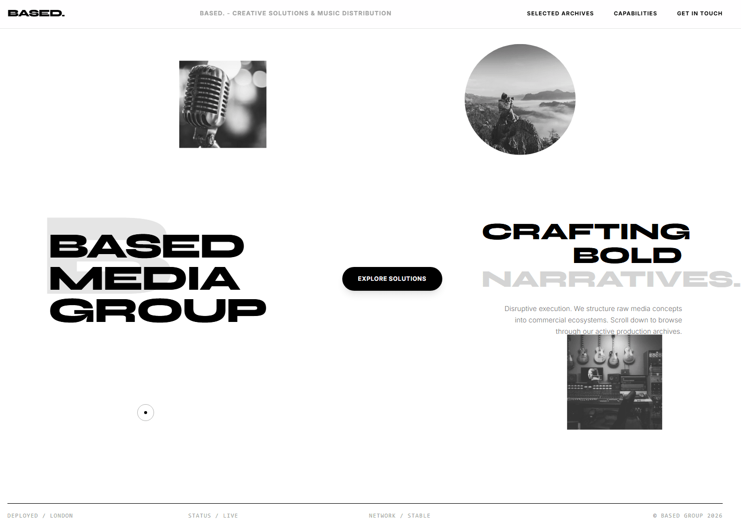 Based Media Group website preview