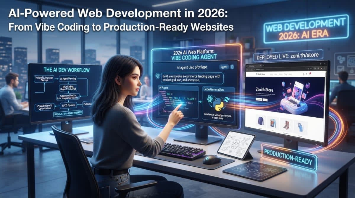 AI-Powered Web Development in 2026: From Vibe Coding to Production-Ready Websites