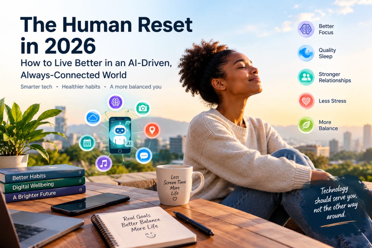 The Human Reset in 2026: How to Live Better in an AI-Driven, Always-Connected World