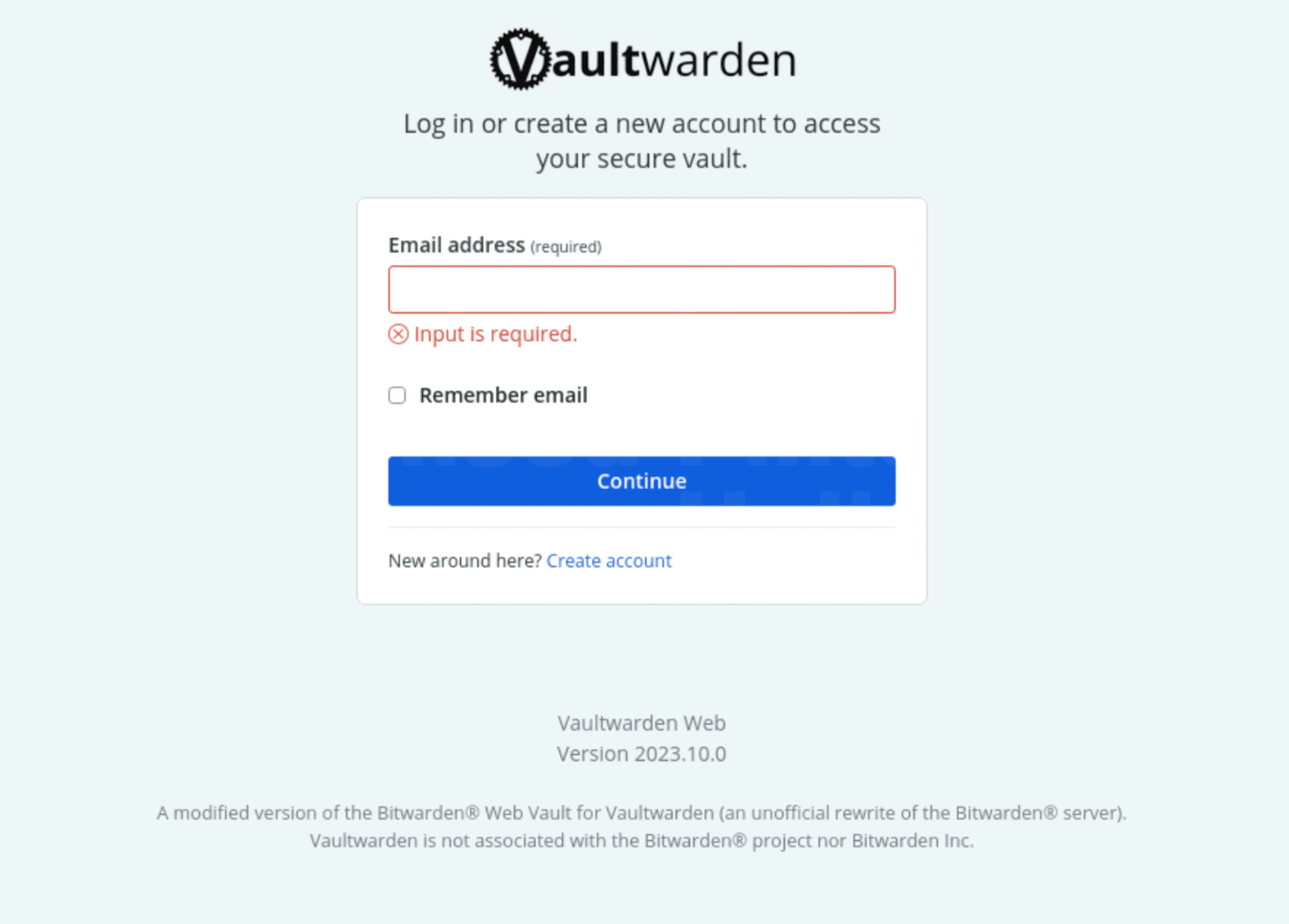 vaultwarden-console