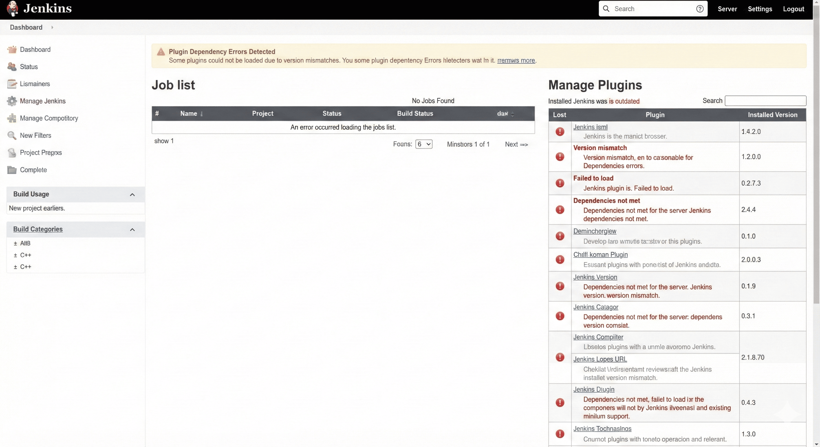 Jenkins Server Recovery After Power Outage - Resolving Plugin Version Mismatch