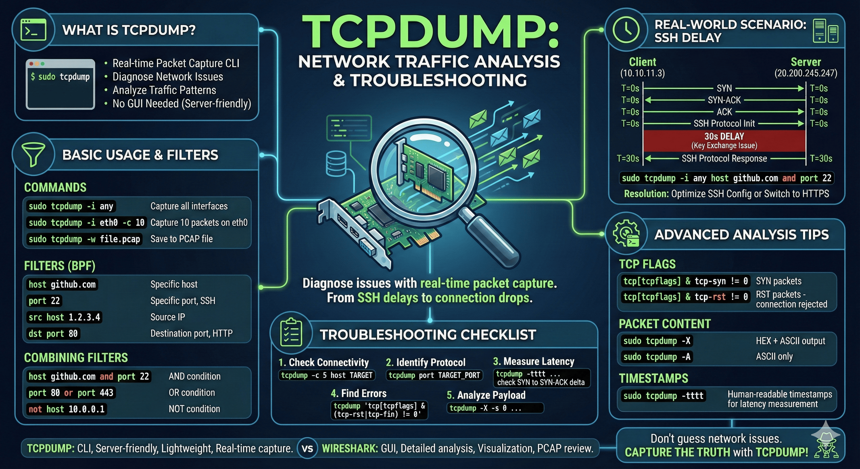 Diagnosing Network Issues with tcpdump - A Practical Guide to Resolving SSH Connection Delays