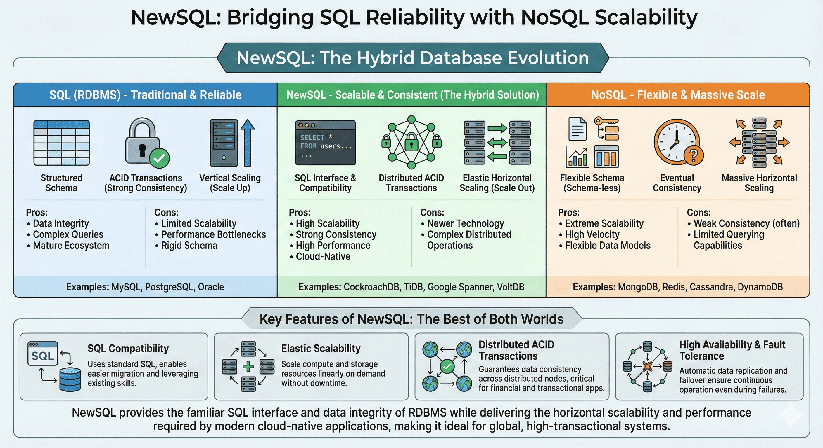 NewSQL: The Evolution Beyond RDBMS and NoSQL