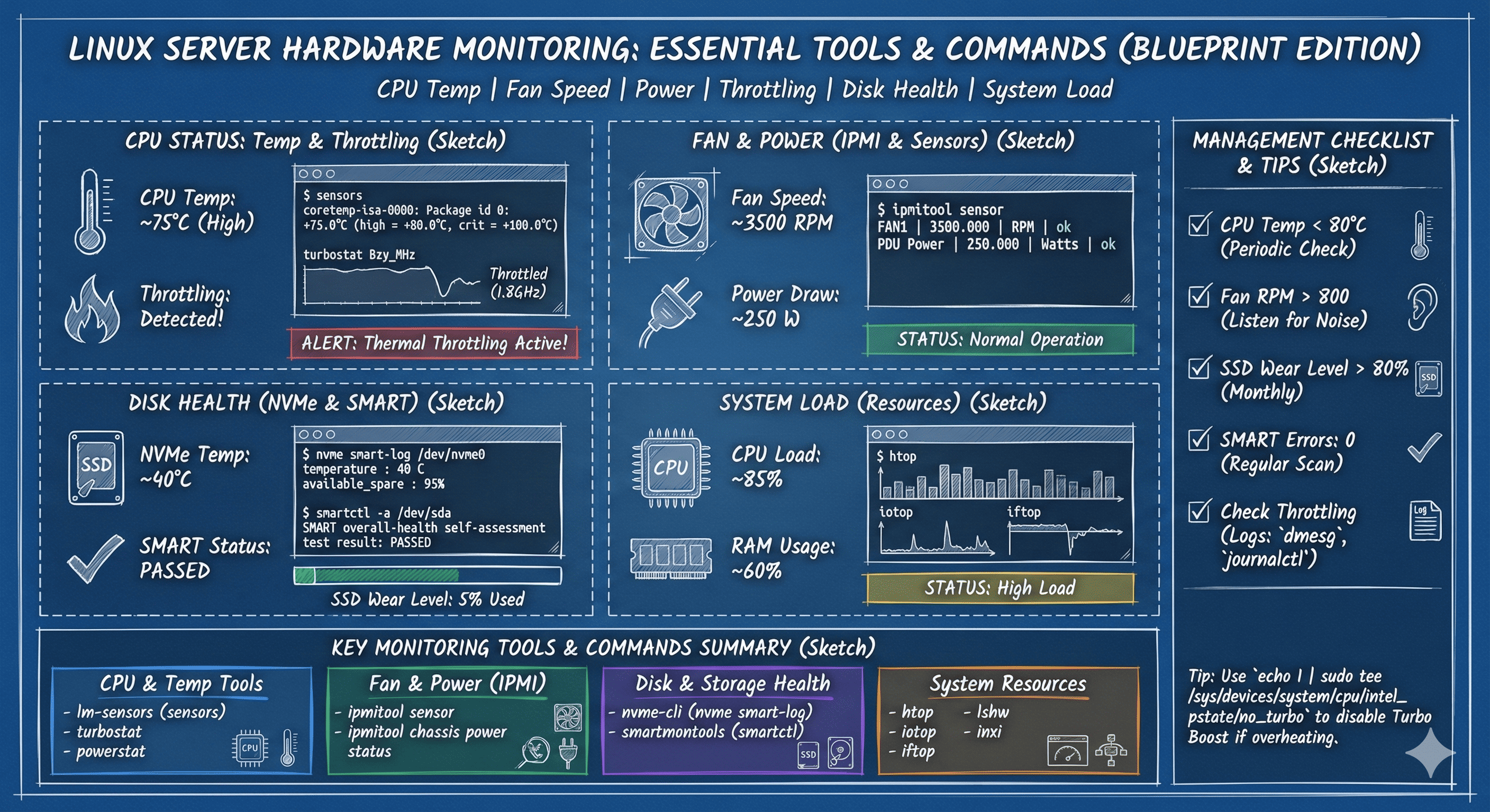 Linux Physical Server Hardware Monitoring Guide: Complete Toolkit