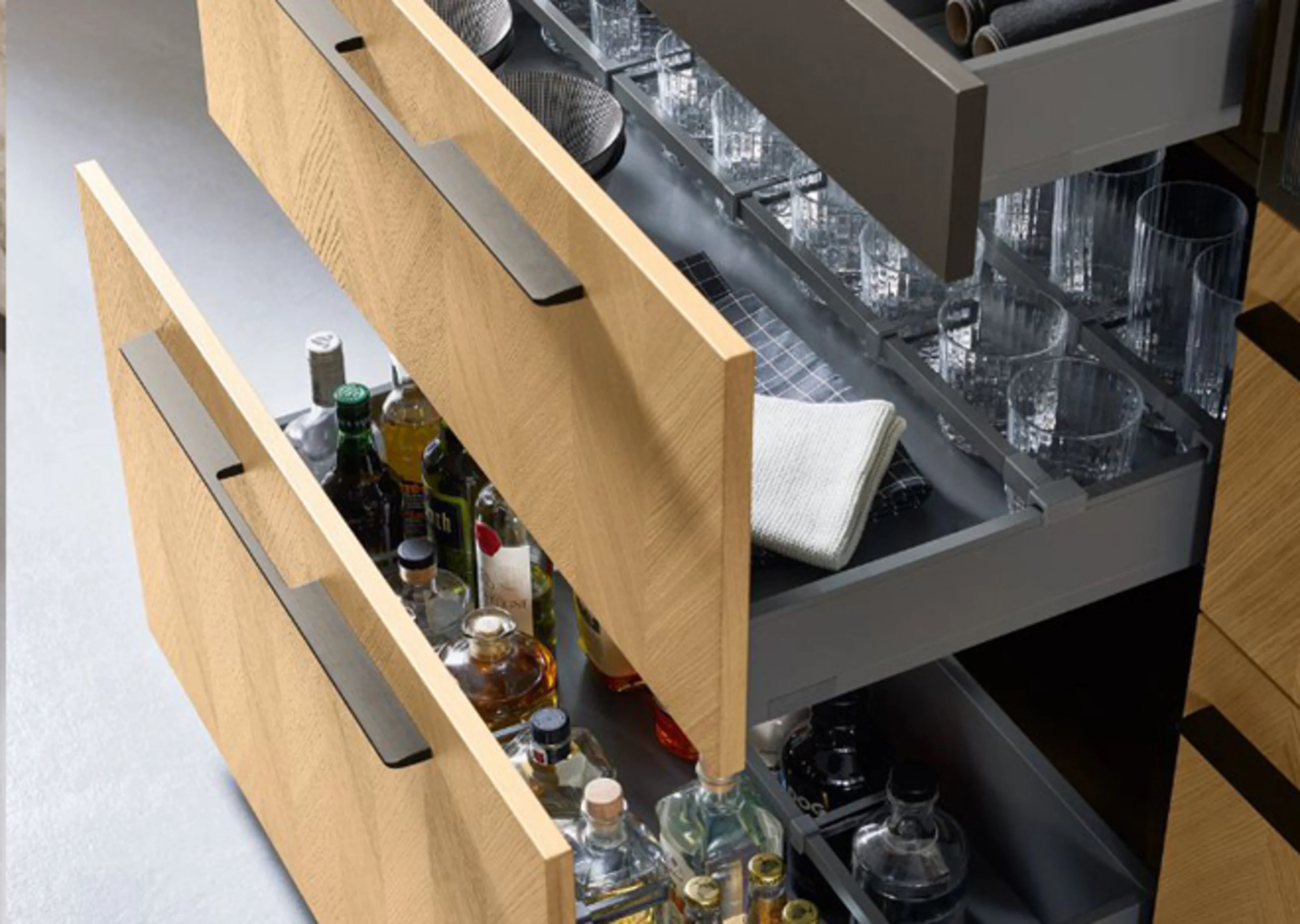 Küchenschrank mit Schublade und Spüle