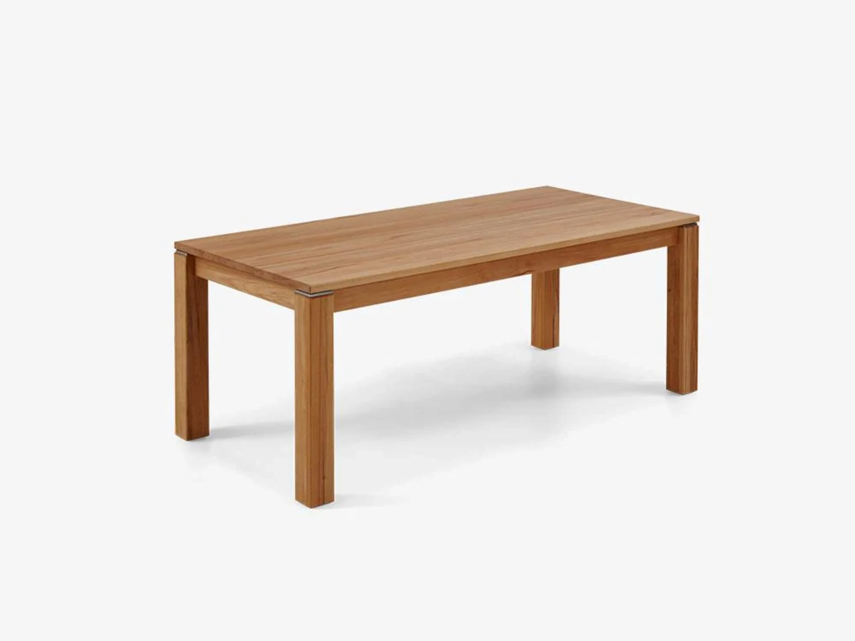 Holztisch mit weißem Hintergrund