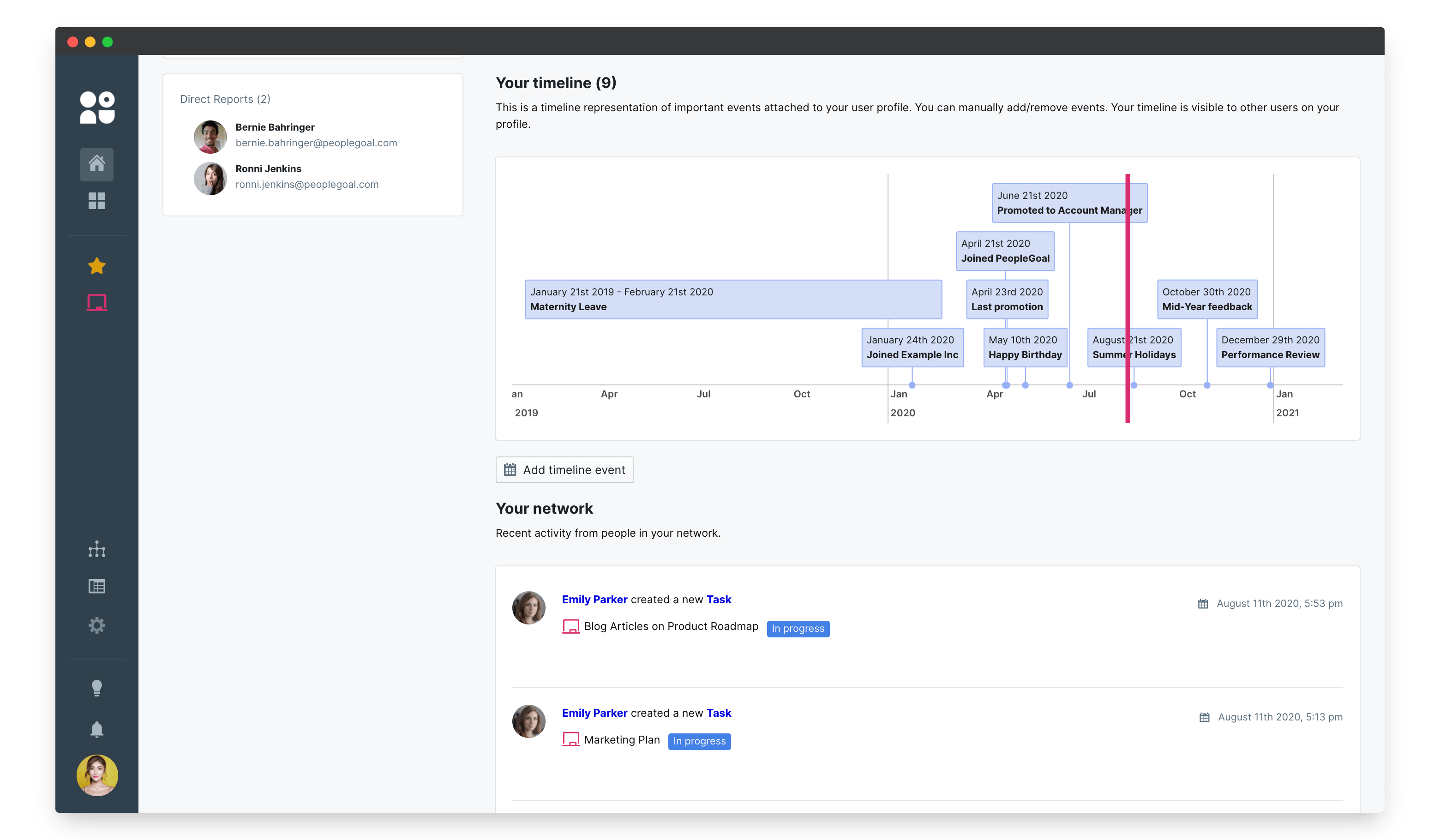 Performance management tool from PeopleGoal