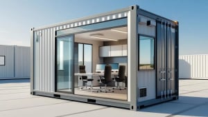 Shipping Container to Site Office