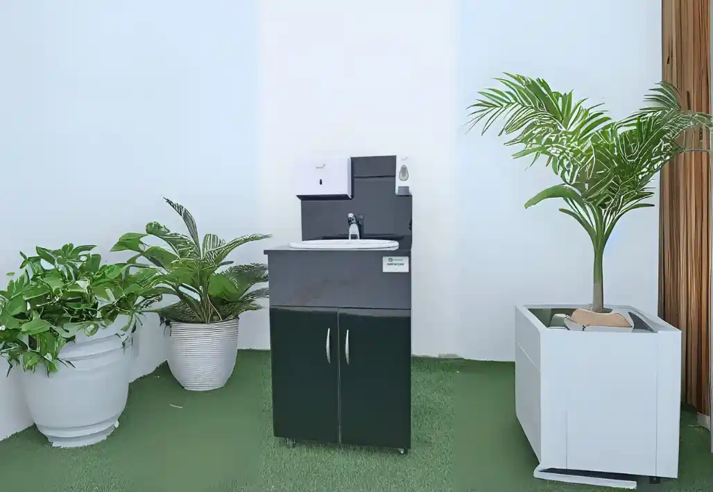 ترقية النظافة العامة باستخدام محطات غسيل الأيدي الخشبية MDF المتنقلة