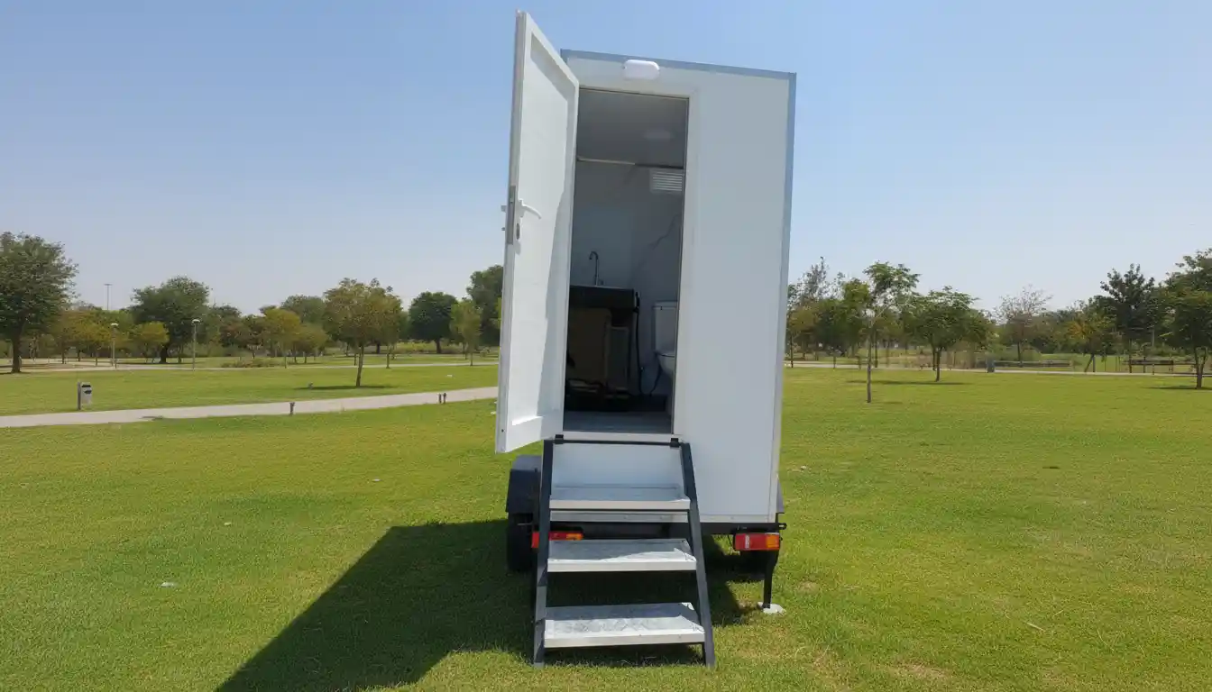 VIP Prefab Trailer Mounted Toilets Single Cabin - View 1