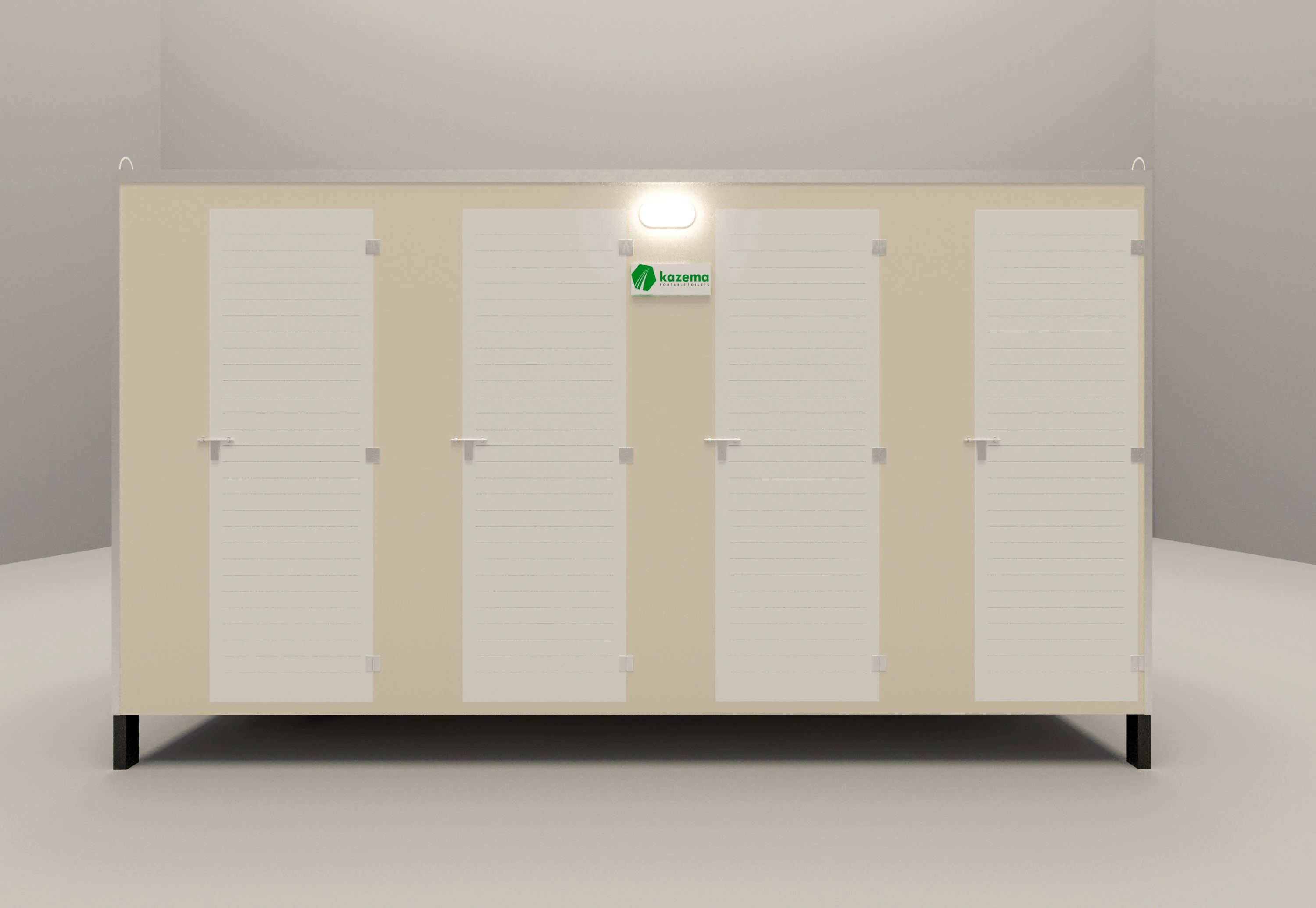 Four-Cabin Portable Toilet - View 1
