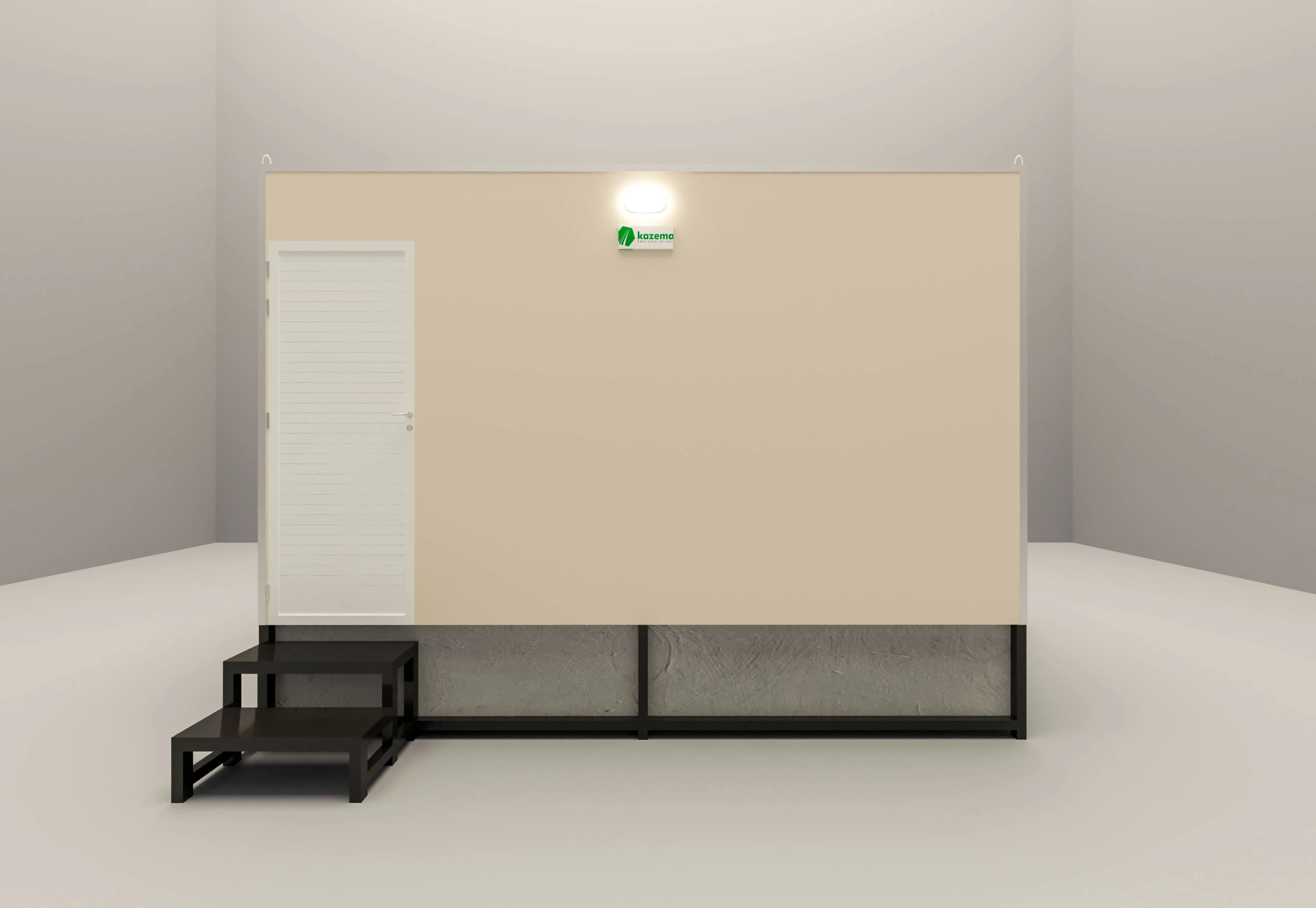 Four-Cabin Modular Toilets with Open Area - View 1